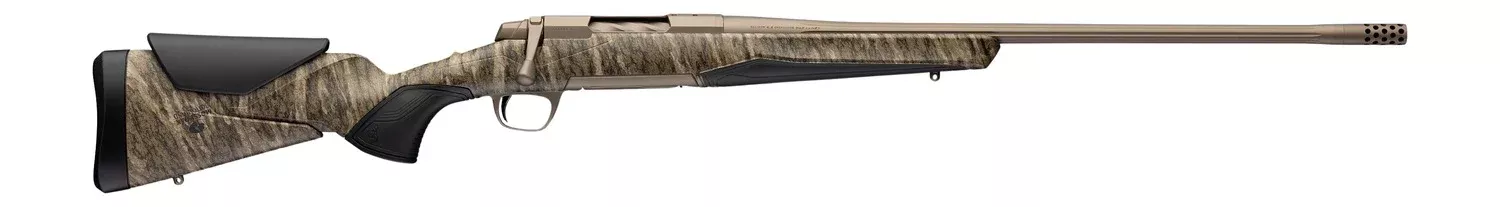 Browning 036146227 X-Bolt 2 Speed Full Size 7mm Rem Mag 3+1 26" Smoked Bronze Cerakote Fluted Threaded Barrel, Smoked Bronze Cerakote Steel Drilled & Tapped Receiver, Mossy Oak Bottomland Adj Vari-Tec