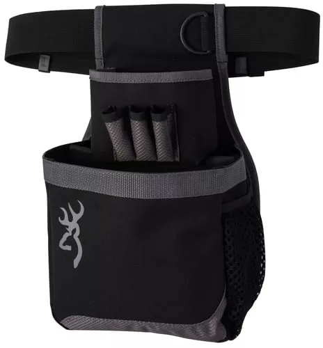 Browning 121062692 Flash Shell Pouch Gray Nylon 1 box Shotgun Belt Mount Adjustable