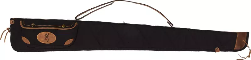 BROWNING LONA CANVAS GUN CASE 52" BLACK/BROWN TRIM W/SLING