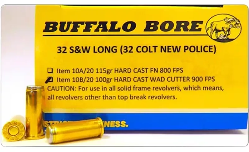 Buffalo Bore Ammunition 3B20 Heavy Strictly Business 45Colt +P 300gr Semi Jacketed Flat Point 20 Per Box/12 Case