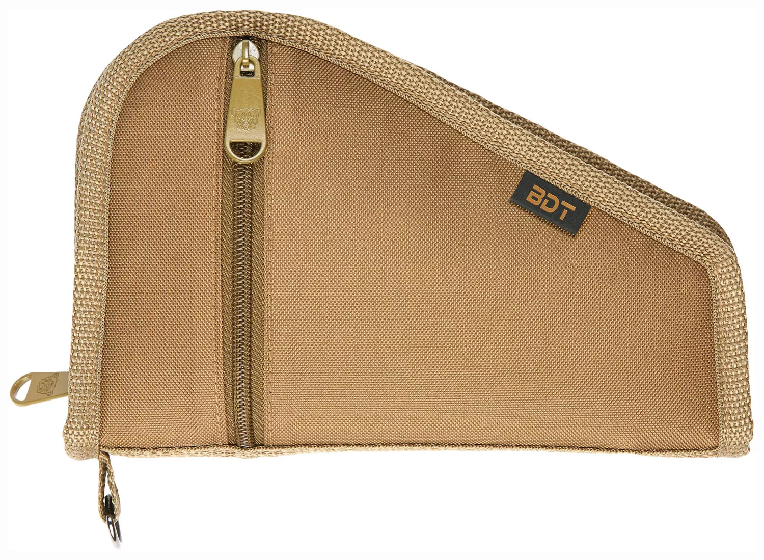 Bulldog BDT619T Deluxe Pistol Case With Pocket & Sleeve, Tan Water-Resistant Outer Shell, Impact-Resistant Padding, Heat-Resistant Quilted Lining 9″L x 6″H