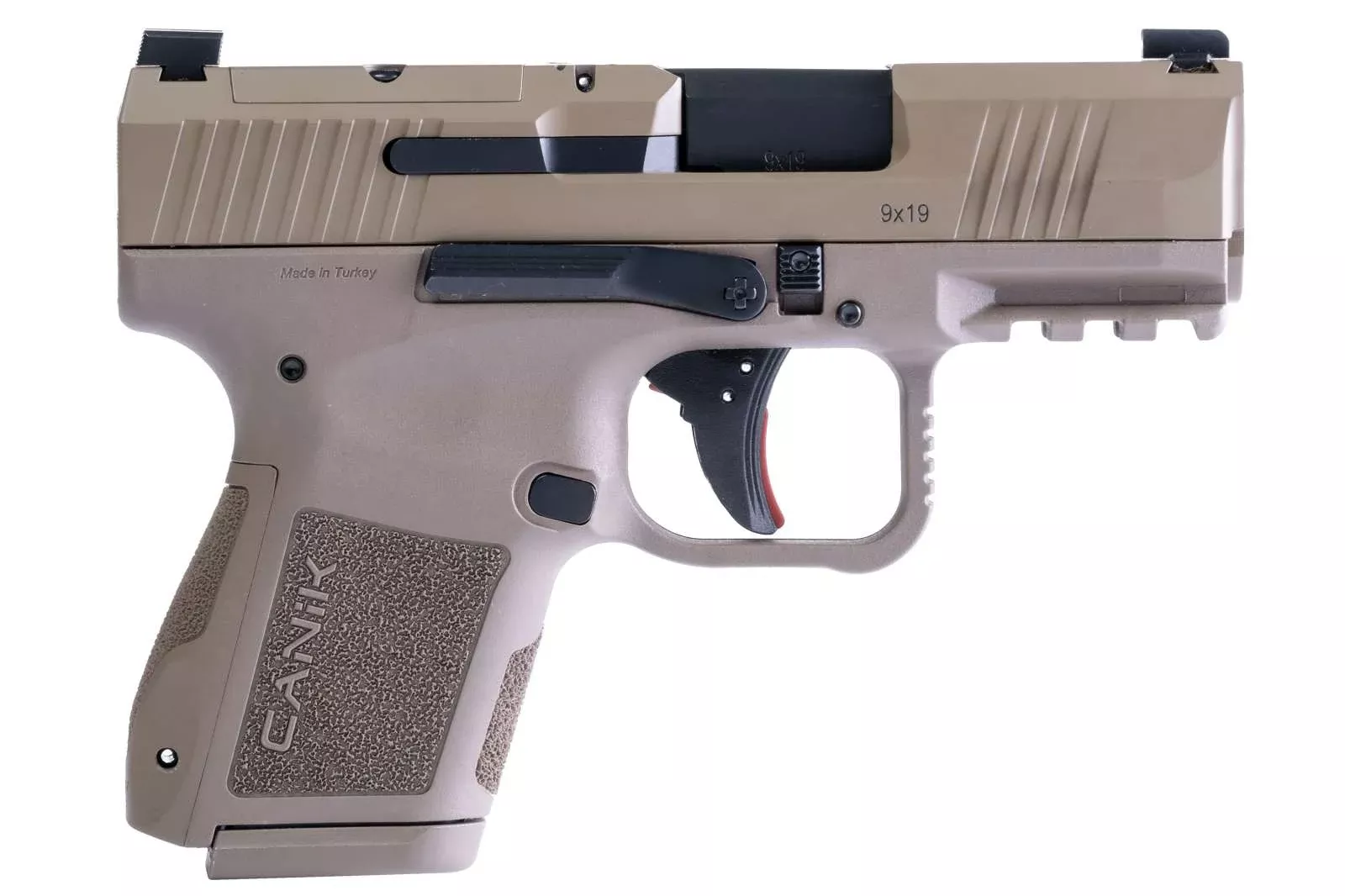 Canik Mete MC9 Handgun 9mm Luger 12 and 15rd Magazines (2) 3.18" Barrel FDE