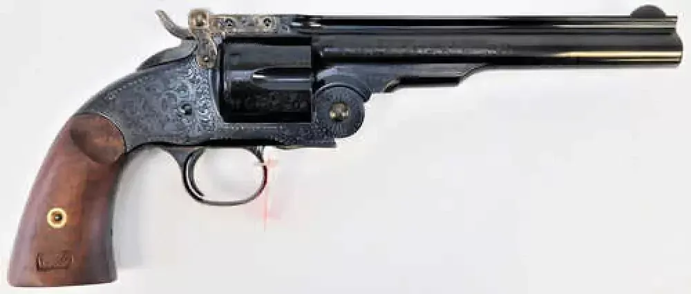 Cavalry Legend Blued Engraved Schofield Pistol