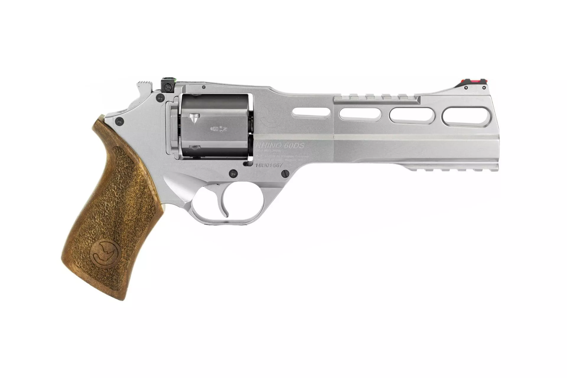 Chiappa Rhino 60DS 6″ .357 Magnum Single Action/ Double Action Revolver – Chrome – CF340.249