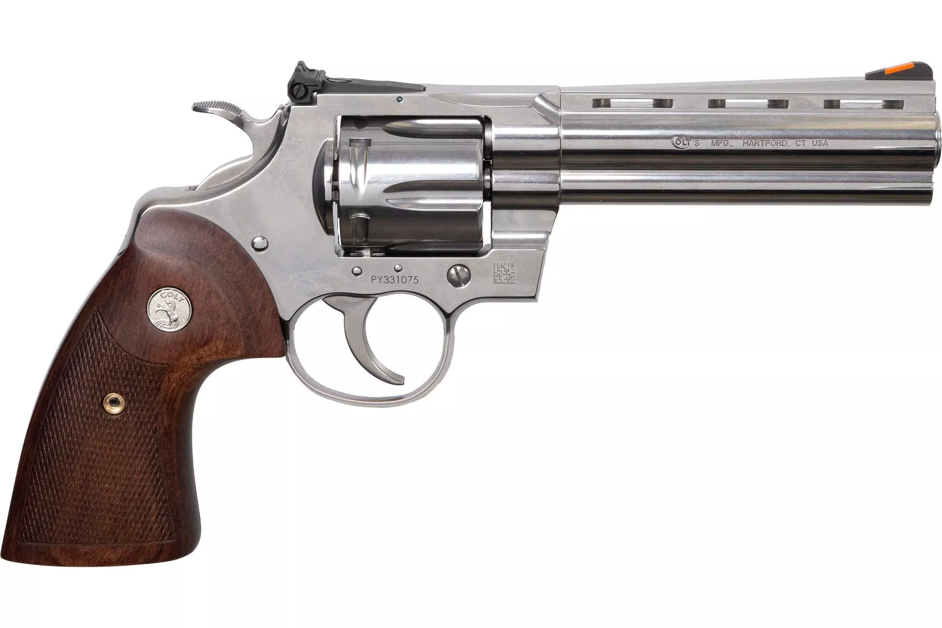 Colt Python 357 Magnum 5in Stainless Revolver – 6 Rounds – PYTHON-SP5WTS