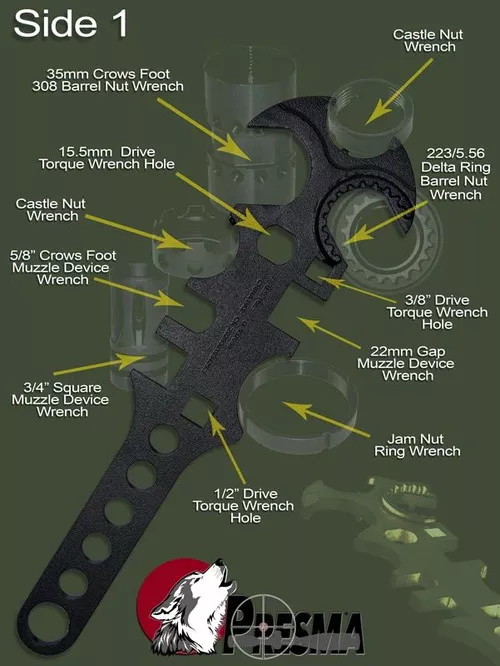 Combo Armorers Wrench .223/5.56 and .308