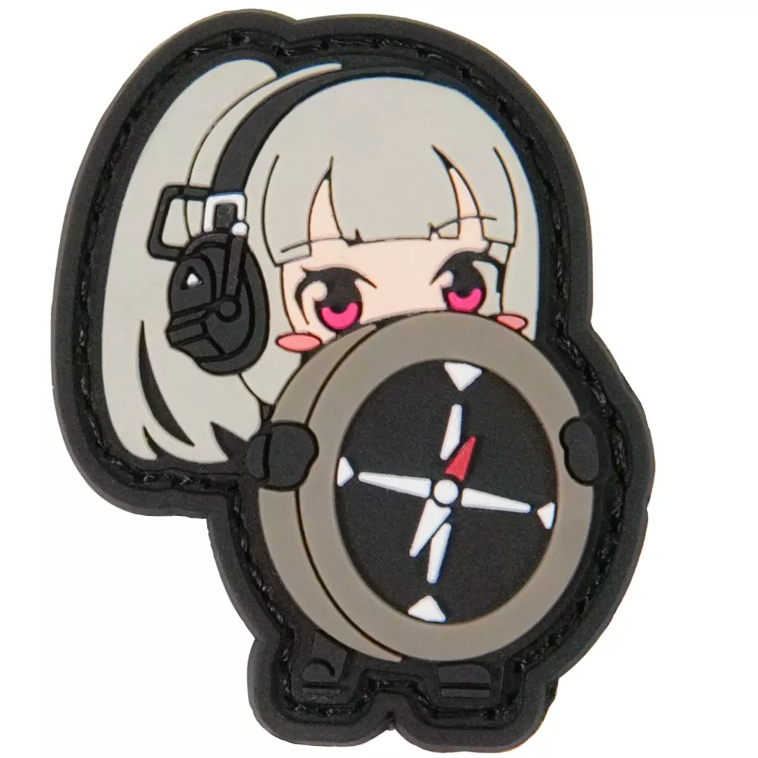Compass Navigation Utility Patch Tactical Anime Waifu Mini PVC