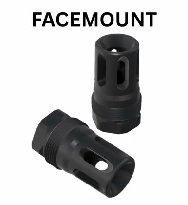 Comstock Facemount - Compact Flash Hider (M14x1 RH) Plan-B Suppressor Mount