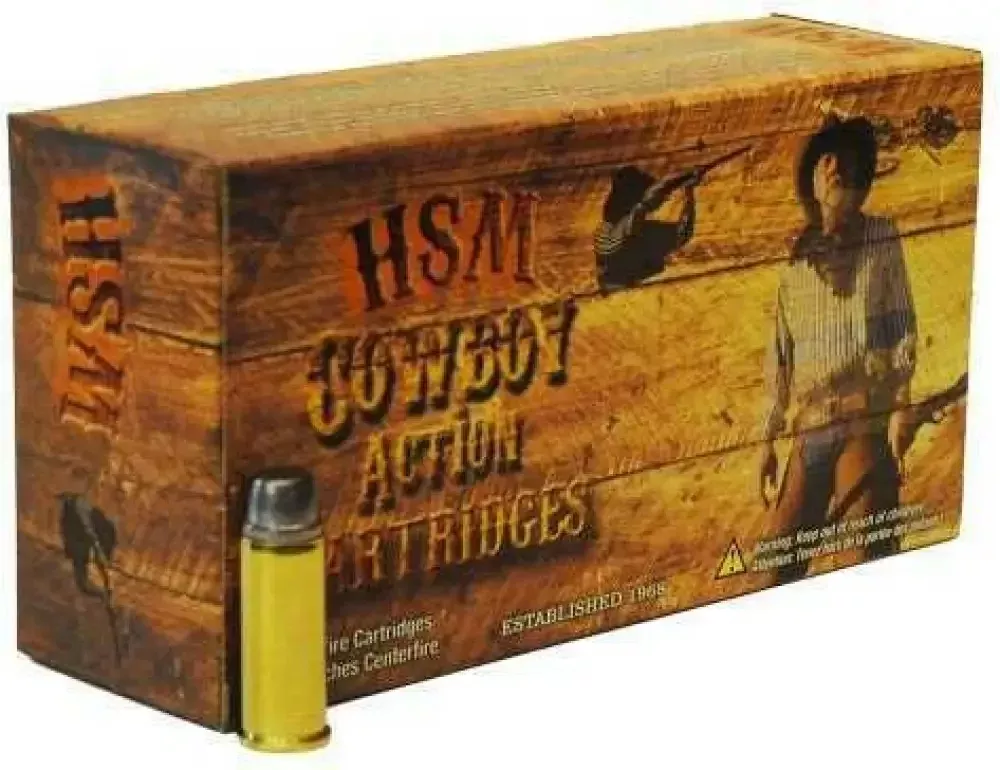 Cowboy Action Shooting with HSM Ammunition Rounds - 50 Count