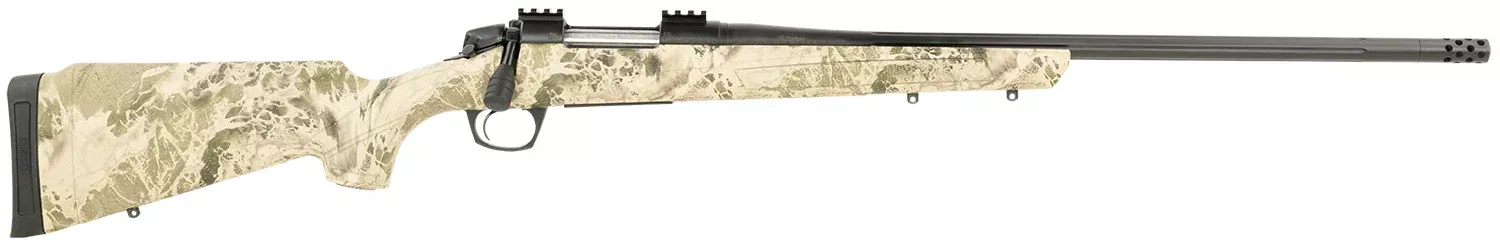 CVA CR3991 Cascade XT Full Size 300 Win Mag 3+1 24″ Graphite Black Cerakote Steel Threaded Barrel, Realtree Hillside Adj w/Soft Touch Synthetic Stock