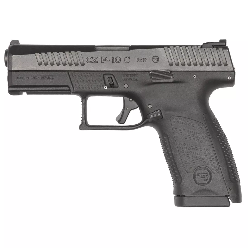 CZ P-10C 9mm Pistol, 4.02" Barrel, Black, 15-Round Capacity
