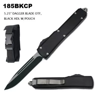DAGGER BLADE OTF 5.25" - BLACK