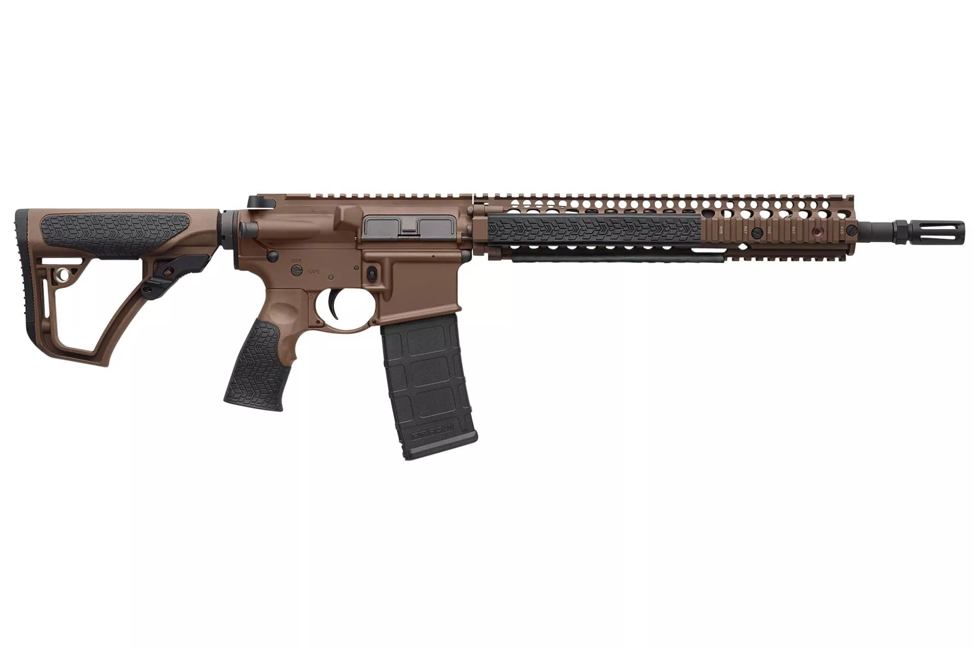 Daniel Defense M4A1 5.56mm NATO 14.5″ 1:7 Mil Spec Brown Rifle – 02-088-15126-011