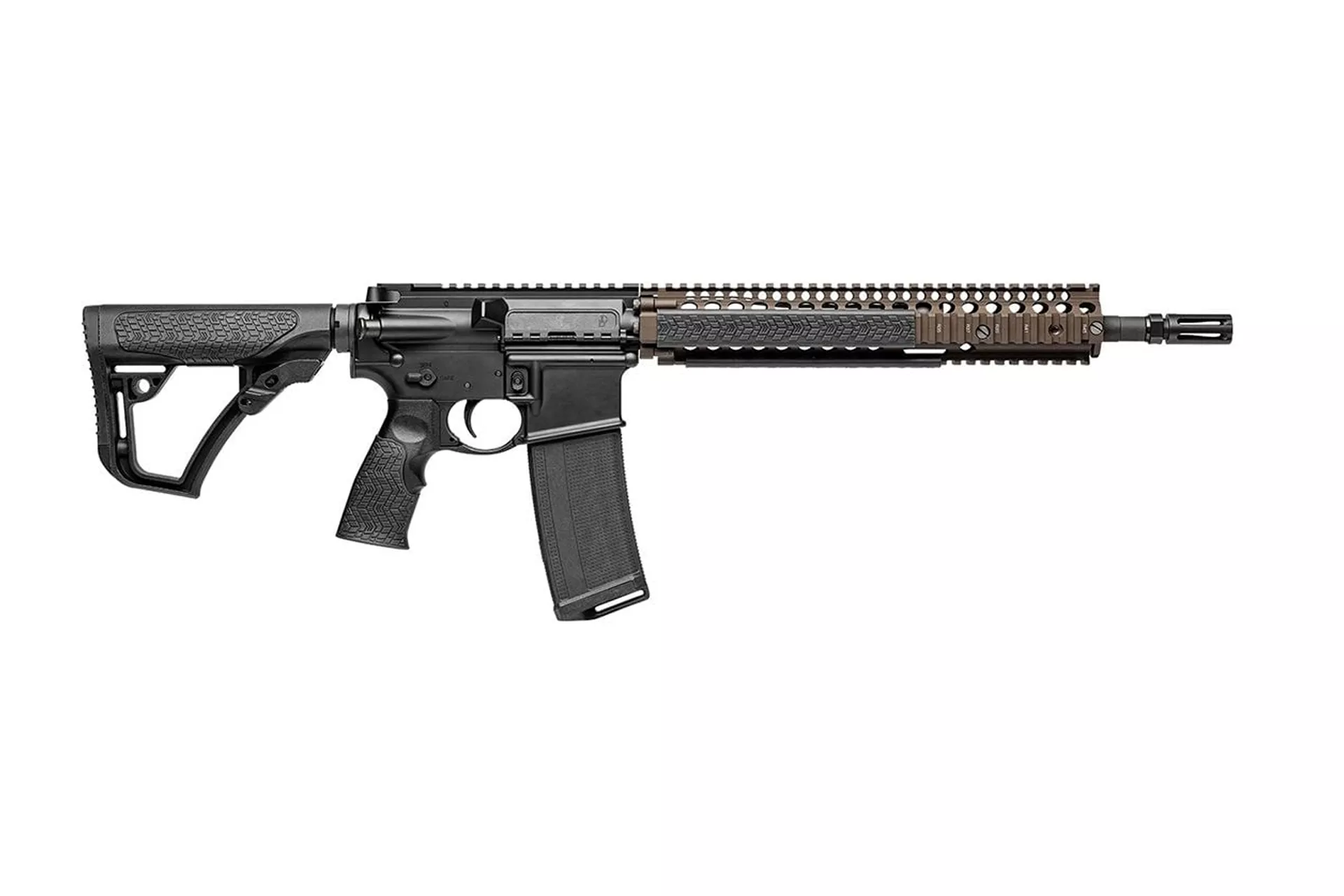 Daniel Defense M4A1 Flat Dark Earth/Black 5.56mm NATO 14.5″ 1:7 Semi-Auto AR-15 Rifle – 02-088-06027-011