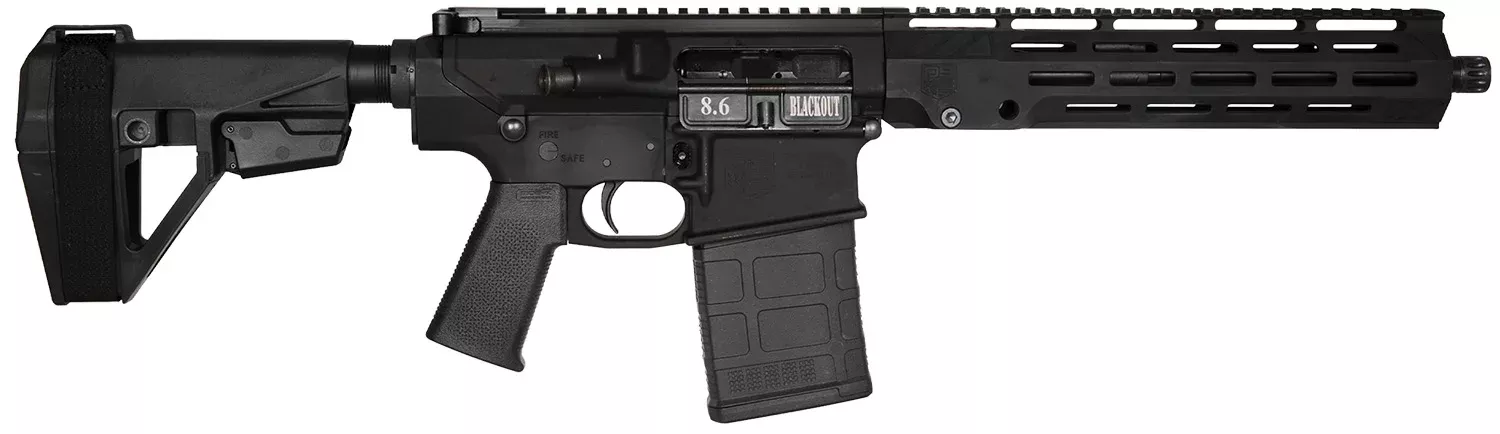 Diamondback DB1200W001 DB108.6 Blackout 20+1 12" Black Nitride 11" M-LOK Handguard SBA5 Brace Magpul MOE K2 Grip