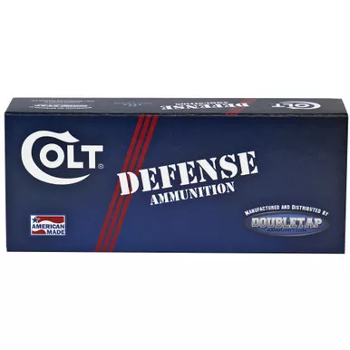 DoubleTap Ammunition Colt Defense, 38 Special+P, 110Gr, Solid Copper Hollow Point, 20 Round Box 38SP110CT
