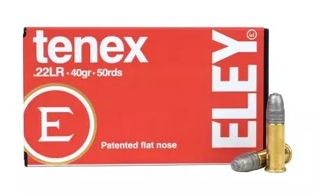 ELEY 22 LR 40gr Tenex Flat Nose 1085fps