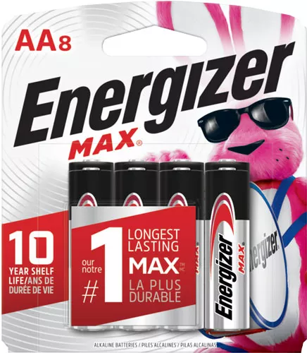 ENERGIZER MAX BATTERIES AA – 8-PACK