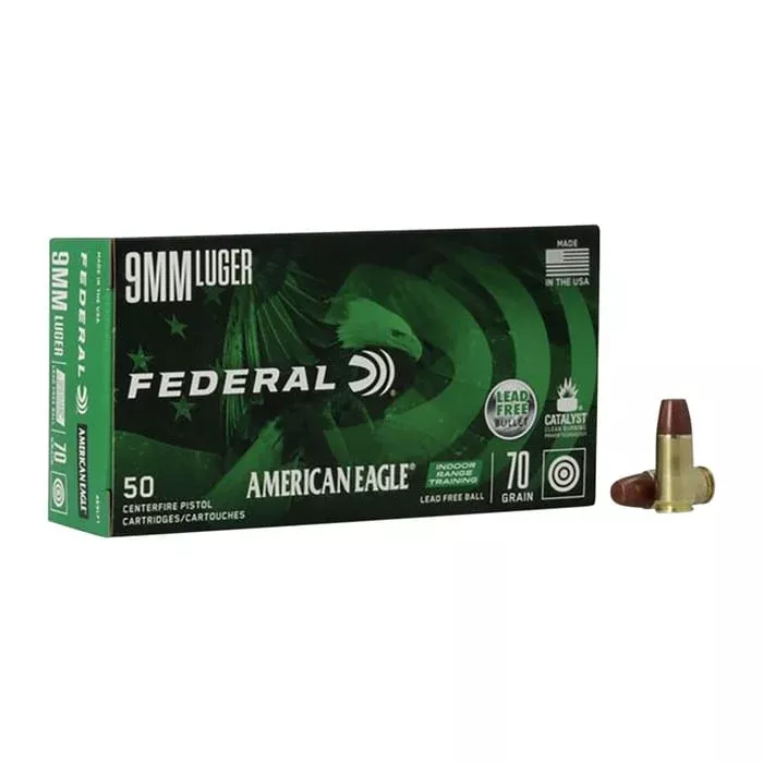FEDERAL – 9mm Luger 70gr Lead Free IRT 50/Box Quantity Discount PriceAdd To Favorite