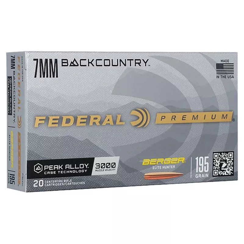 FEDERAL – Berger Elite Hunter 7mm Backcountry 195gr Hybrid BT 20/Box Quantity Discount PriceAdd To Favorite