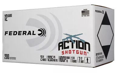 Federal Federal Action Shotgun 12 Gauge 2.75-inch, 1 1/8 Oz #7.5 Lead Shot - 200 Rounds