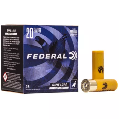 Federal Federal Game Load 20 Gauge 2.75 Inch #6 – Reliable Upland Game Shotgun Ammunition