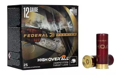 Federal Premium High Over All Competition Target Load 12 Gauge 2.75″ #8 3 Dram 1 oz Lead – 25 Round Box