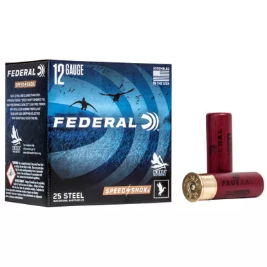 Federal Speed-Shok, Lead Free, 12 Gauge 3", #4, 1 1/4 oz, Steel Shot, 25 Round Box, California Certified Nonlead Ammunition WF142 4