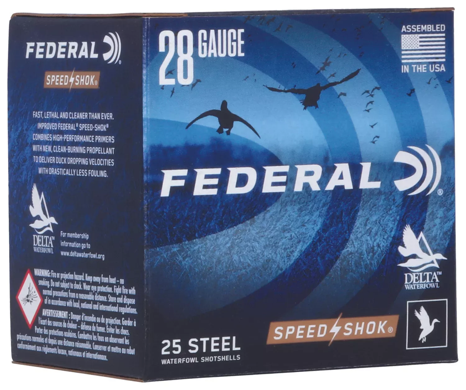 Federal WF2836 Speed-Shok28Gauge 2.75″ 5/8oz 6Shot 25 Per Box/10 Case
