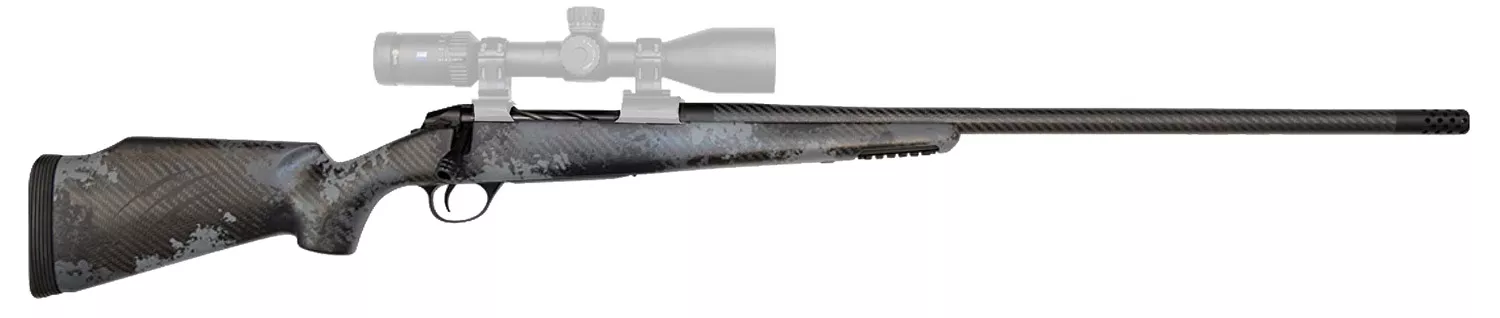 Fierce Firearms FCRG300WIN24TP Carbon RageFull Size 300 Win Mag 3+1, 24″ Carbon Fiber C3 Steel Barrel, Tungsten Gray Cerakote Titanium Receiver, Phantom Camo Fixed Fierce Tech C3 Stock, Right Hand