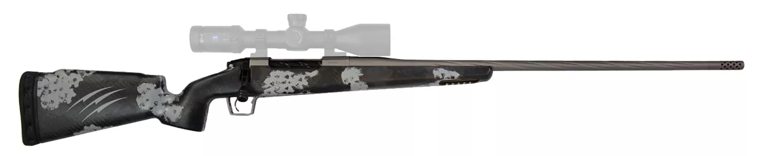 Fierce Firearms LRR65CMTPV4 Twisted Rival LR 6.5 Creedmoor 4+1 24″ Tungsten Gray Cerakote Twisted Match Grade Barrel Tungsten Gray Cerakote Steel Phantom Camo Fixed Fierce Tech C3 Stock Right Hand
