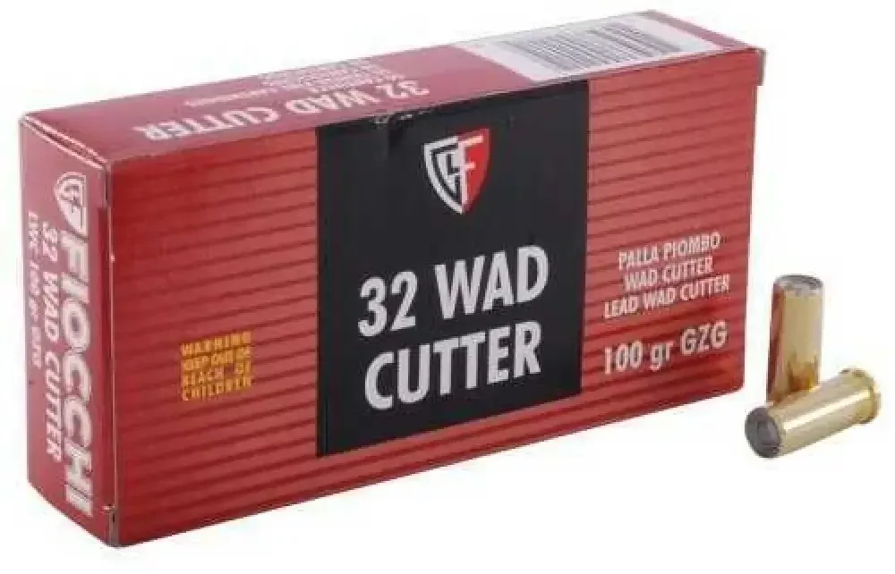 Fiocchi 32 S&w Long Grain Lead Wadcutter Ammo Precision!