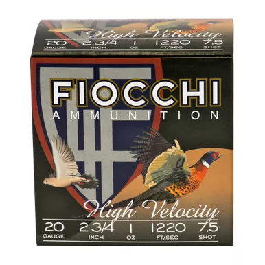 Fiocchi Ammunition Fiocchi Ammunition 20 Gauge #7.5 HV LD Hunt Shotshells (25 Rounds)