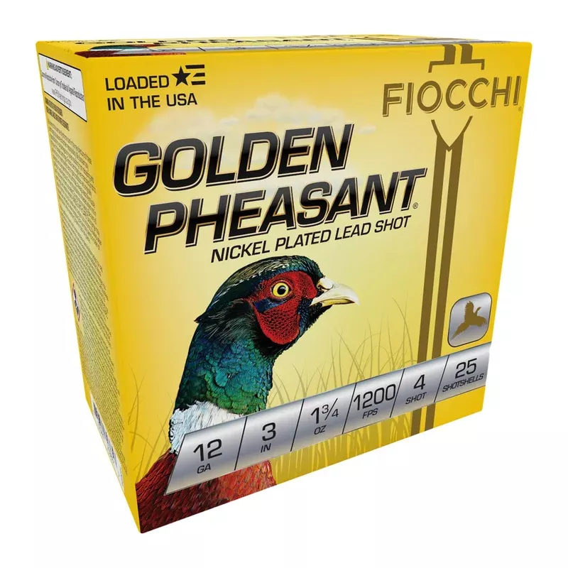 FIOCCHI AMMUNITION – Golden Pheasant 12 Gauge 2-3/4″ 1-3/8oz #6 Shot 25/Box Quantity Discount PriceAdd To Favorite