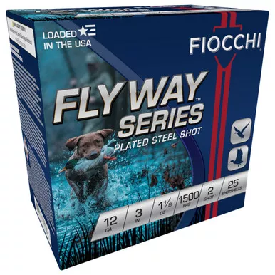 Fiocchi Flyway Series 12GA 3" 1 1/8oz #2 Steel Shot 123ST2