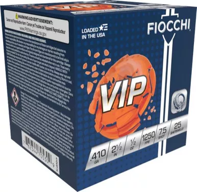 Fiocchi VIP .410ga 2-1/2 " 3/4oz #8 Shot 410VIP8