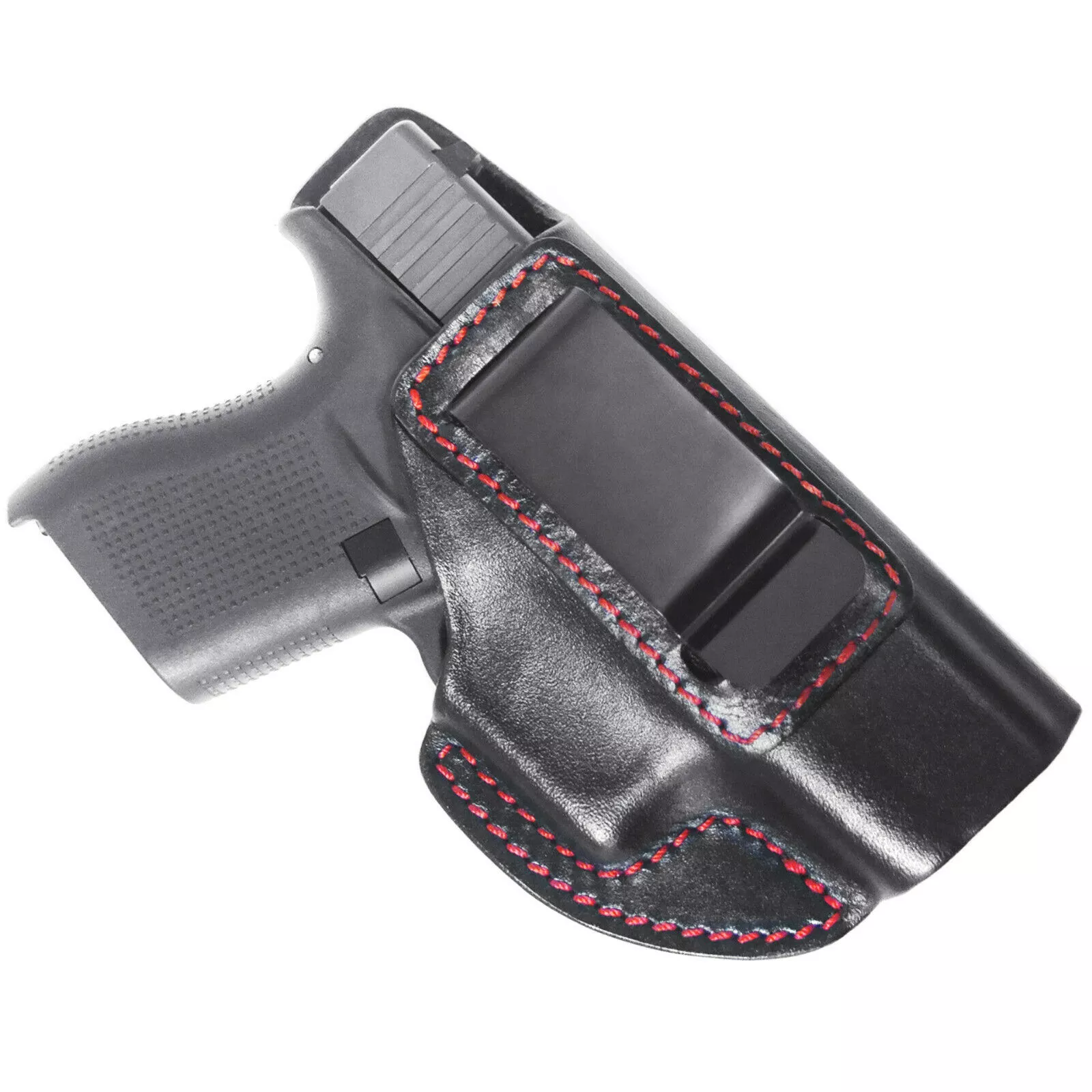 Fits Glock 43X IWB Leather Holster Conceal Carry CCW For G43, G43X, Subcompact