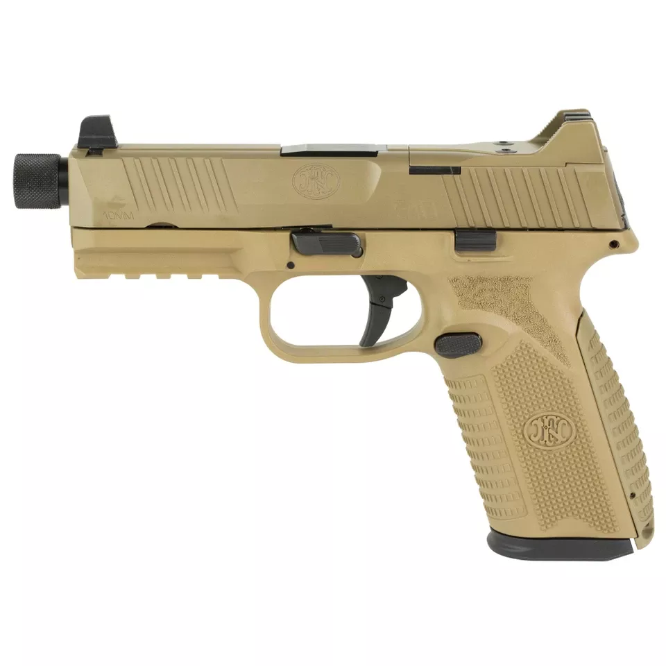FN 510 Tactical 10mm Pistol, 4.71" Barrel, 22-Round Capacity, FDE Finish