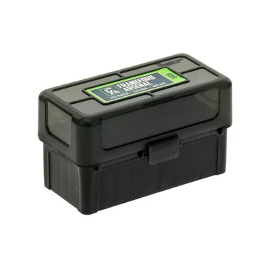 Frankford Arsenal Hinge-Top Ammo Box, 505, 50 Rounds, Fits 17 Remington, .222 Remington and 223 Remington, Smoke Gray, Plastic 1083786
