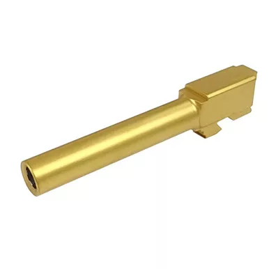 G17-BAR-G – GLOCK G17 GEN 1-3 CROWNED TiN (GOLD) MATCH BARREL