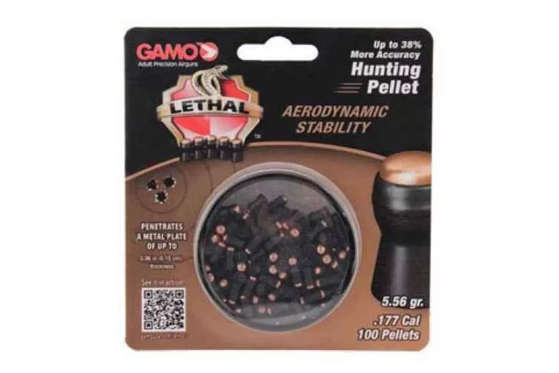 Gamo Lethal Pellets 177PEL Blister Card 100/Pack 632274054