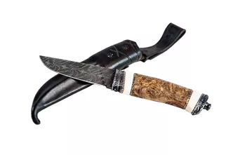 Gaston J. Glock One-of-a-kind Nordland Knife with Explosions Damascus Steel