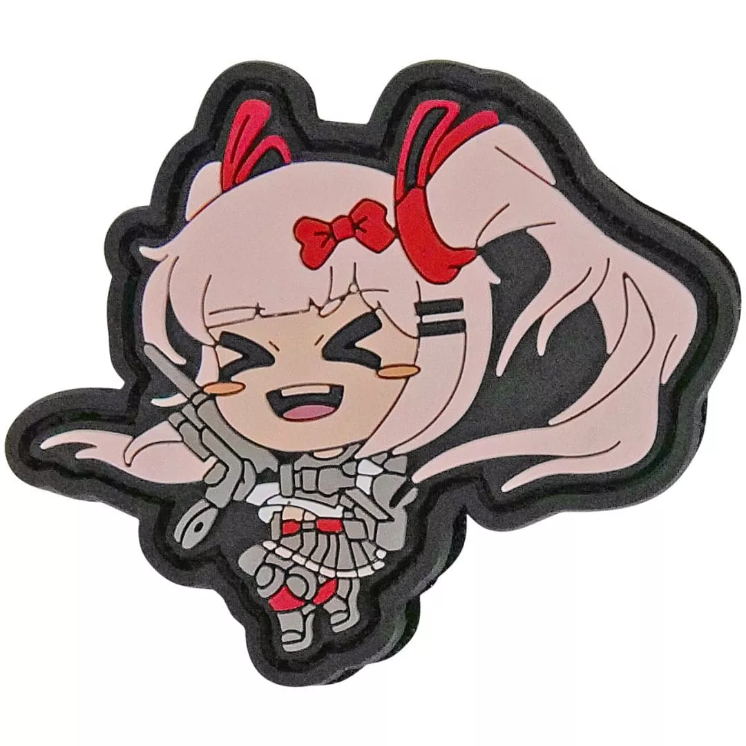 GChan Tactical Anime Girl Waifu Kawaii PVC Patch Hook and Loop