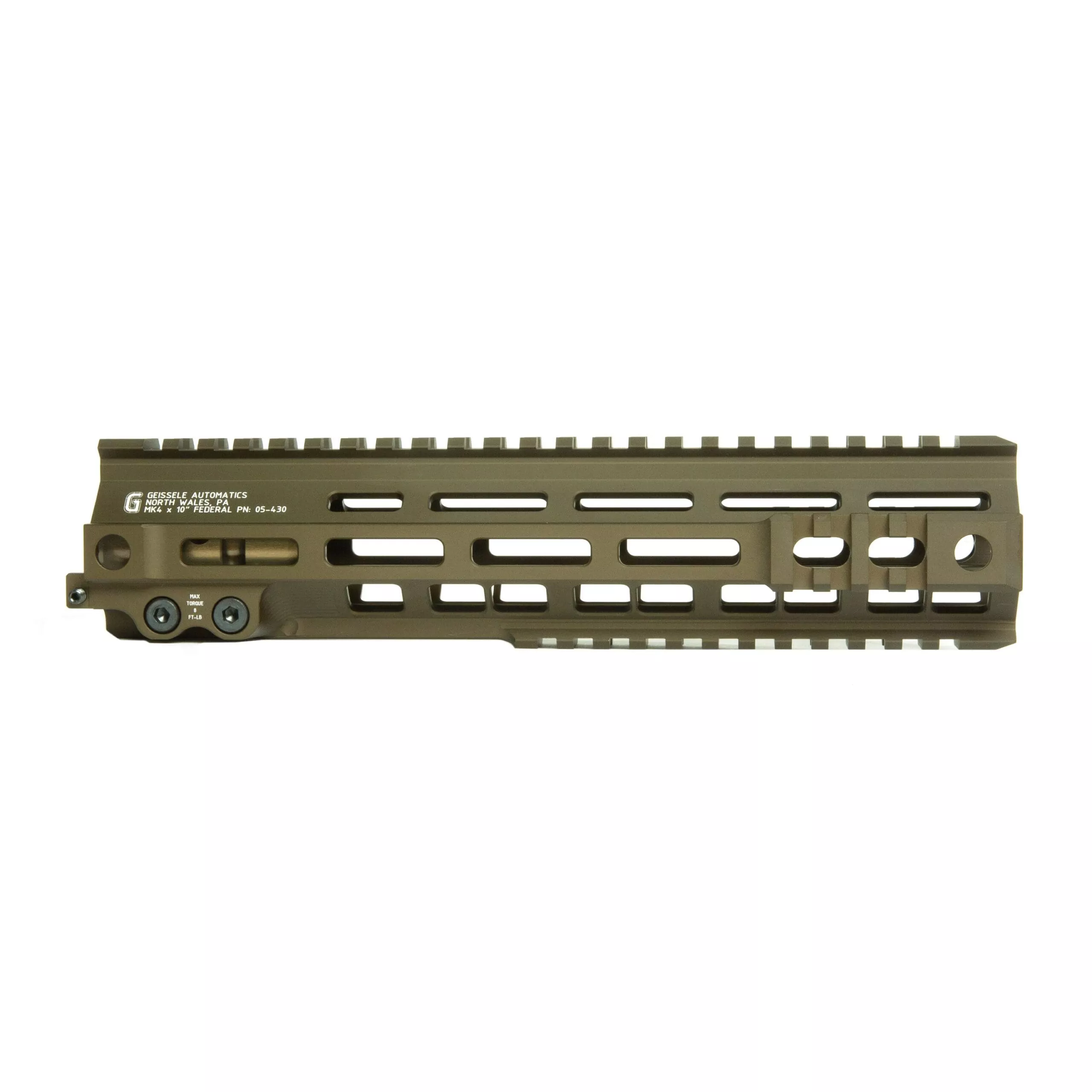 Geissele 10″ Super Modular Rail MK4 Federal MLOK-OD Green