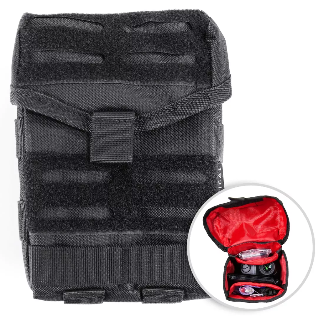 General Molle Pouch Admin Pouch for Plate Carrier (One Handed Use, No Zipper)