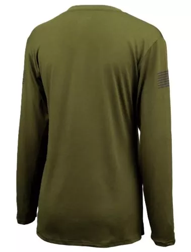 GLOCK LADIES PERFORMANCE LONG – SLEEVE SHIRT LG MILITARY GRN