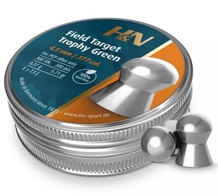 H&N .177 Field Target Trophy Green 5.17gr Pellets
