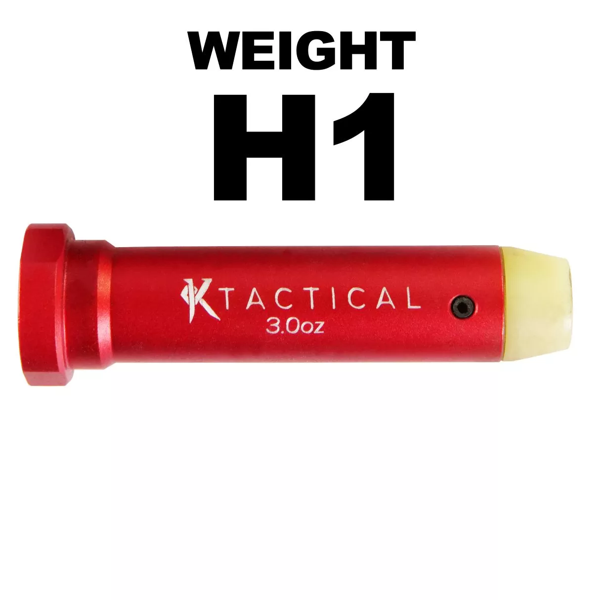 H1 Carbine Buffer (Red) for 16″ AR and 556 Mid-Length Gas Systems