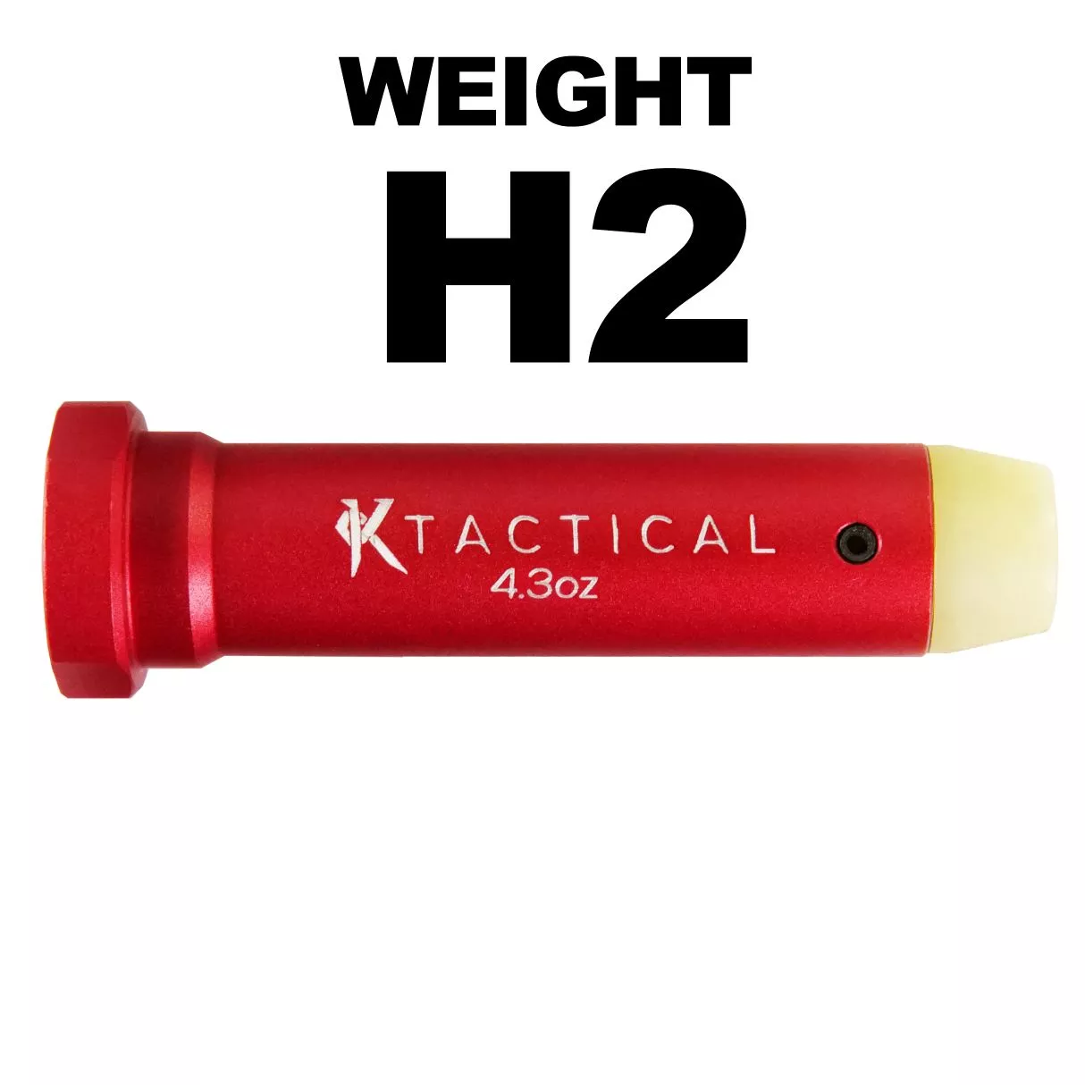 H2 Carbine Buffer (Red) for A5 Buffer Tube DPMS 308 AR or 10.3″ 556 Carbine Length Gas System