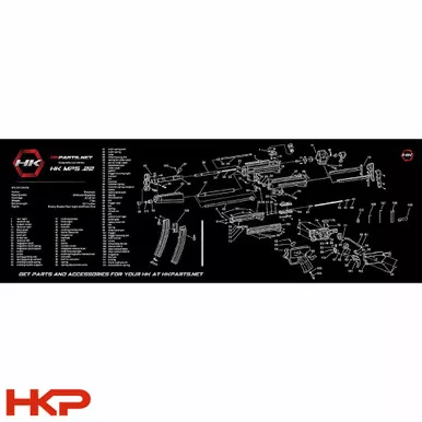 HK MP5 .22 Bench Mat